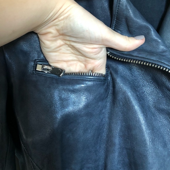 BOD & CHRISTENSEN leather moto jacket, SZ S - Picture 3 of 7